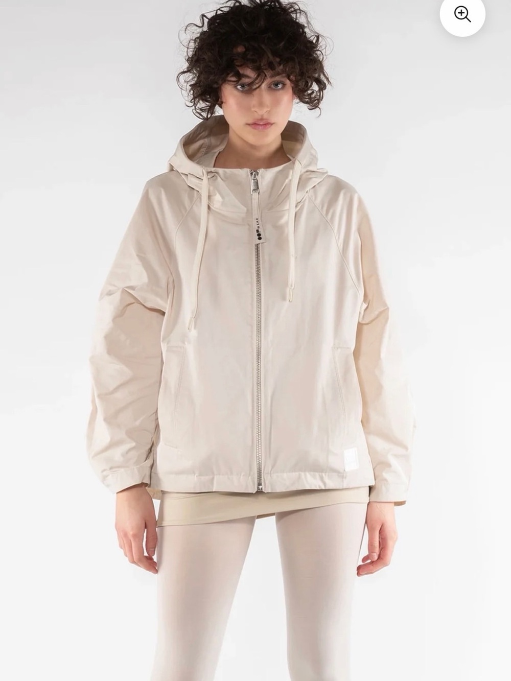 OOF WEAR Hooded Short Rain Jacket - Cream